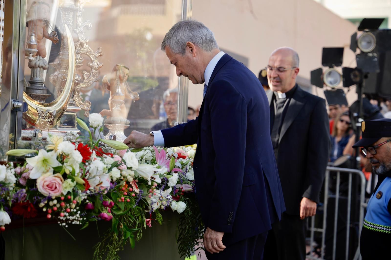 La Virgen del Pino sale a la plaza de San Rafael