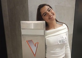 La joven canaria, Mariam González, durante las grabaciones de La Voz Kids