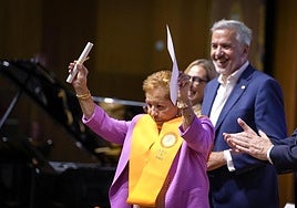 Imagen del acto de entrega de orlas este martes en el Paraninfo de la ULPGC.