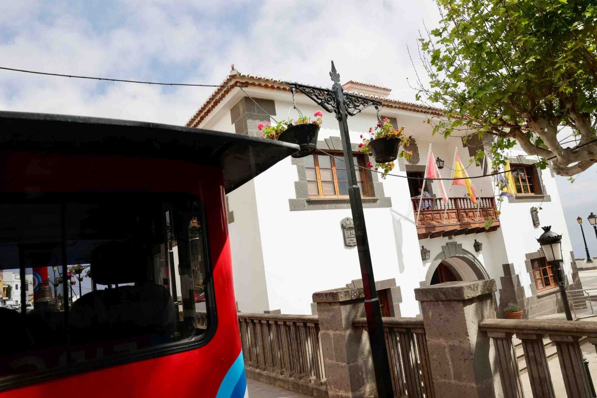 La presentación del tren de Firgas en imágenes