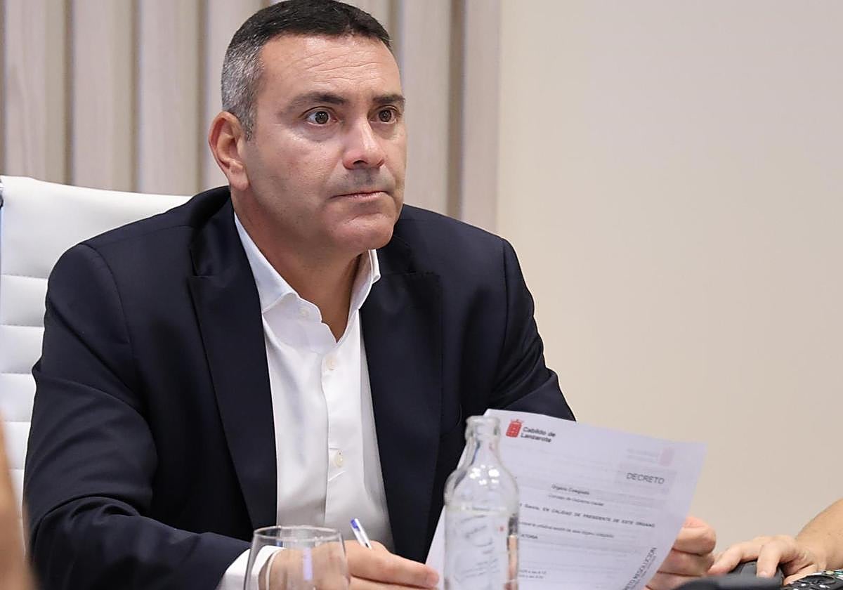 Oswaldo Betancort, presidente insular.