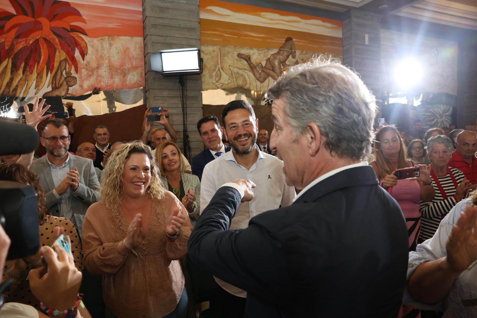 Feijóo atrae masas en el acto del Partido Popular en Las Palmas de Gran Canaria