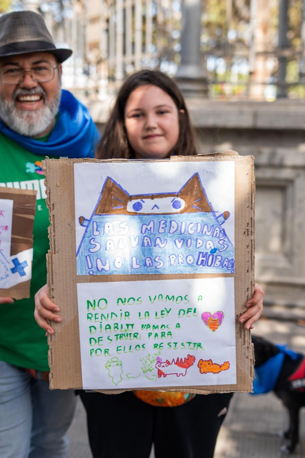 La protesta de los veterinarios en Las Palmas de Gran Canaria, en imágenes