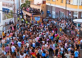 Uno de los momentos de la cabalgata del Gáldar Pride 2025.