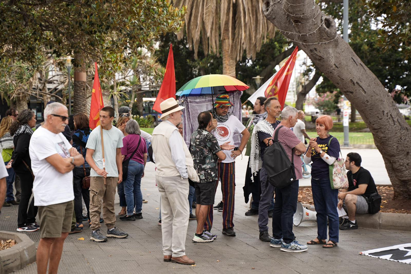 Manifestación antimilitarista en Las Palmas de Gran Canaria