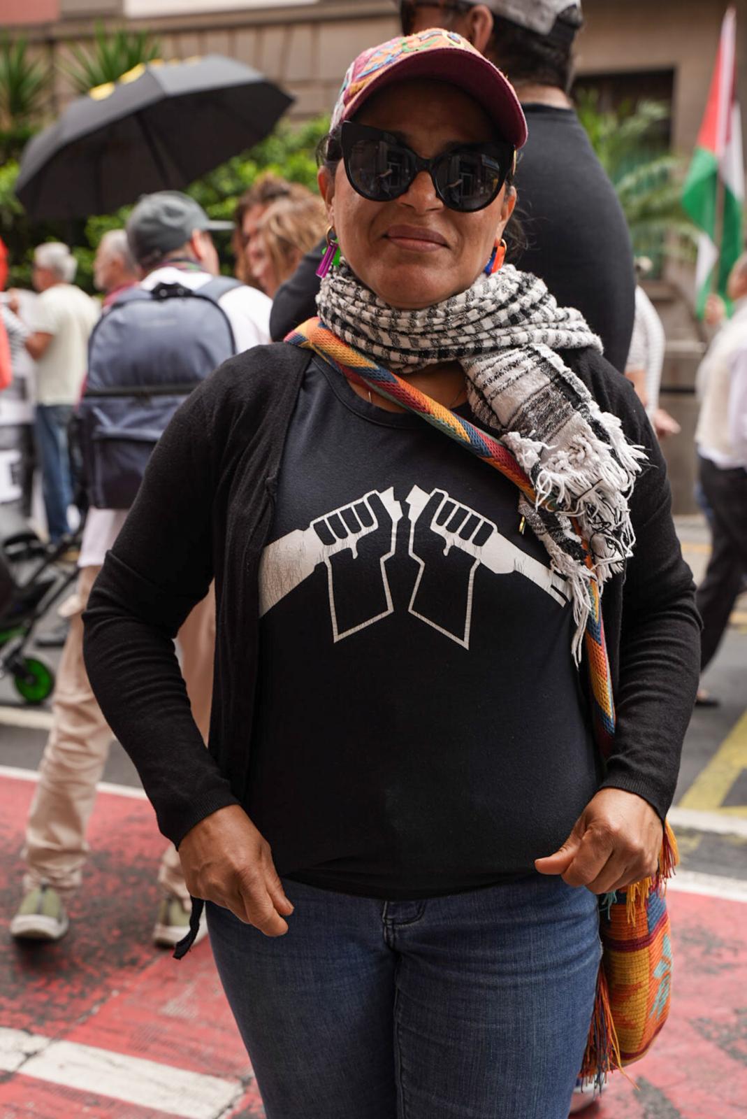 Manifestación antimilitarista en Las Palmas de Gran Canaria