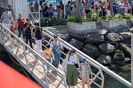 Imagen de los asistentes a Fimar este domingo.