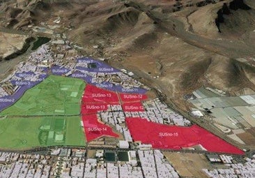 La mayor bolsa de suelo de Santa Lucía pasa de poder tener 950 a 1.152 viviendas