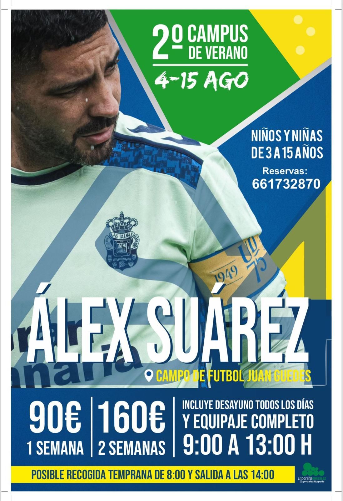 Cartel del campus de Álex Suárez.