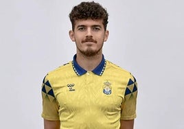 Imagen de Zeben Ramos con la camiseta de Las Palmas C.