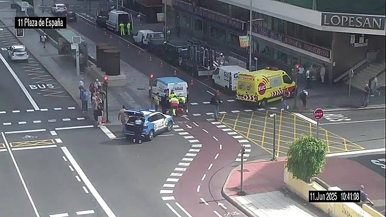 Imagen del lugar del atropello.