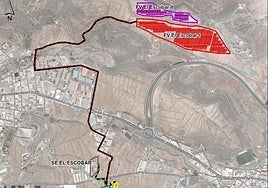Ubicación de la futura planta de almacenamiento de energía.