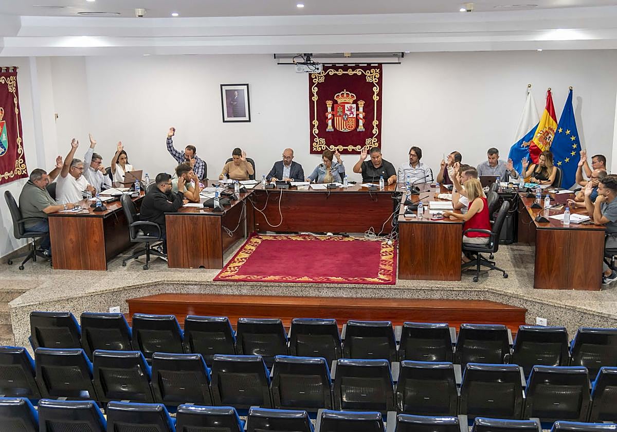 Foto de archivo del pleno de mayo pasado.