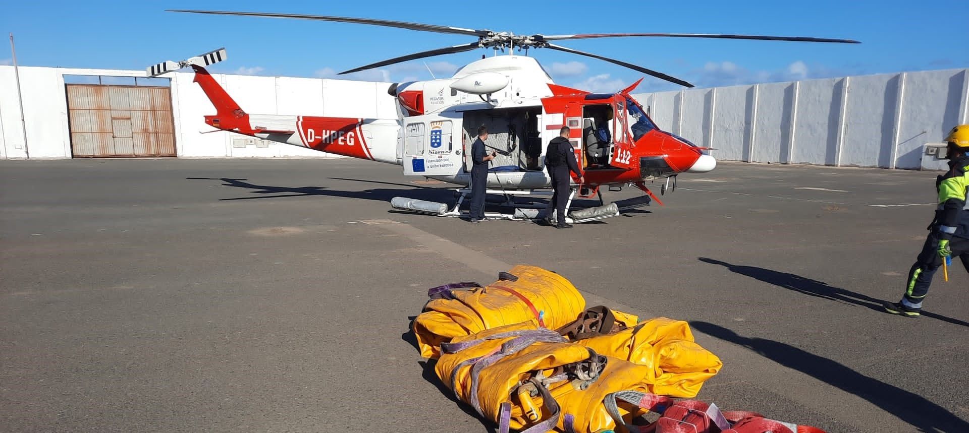 Helicóptero del GES en una imagen de archivo.