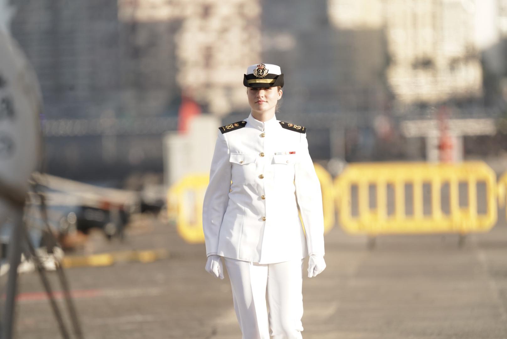 La marcha de la princesa Leonor del Puerto de Las Palmas, en imágenes