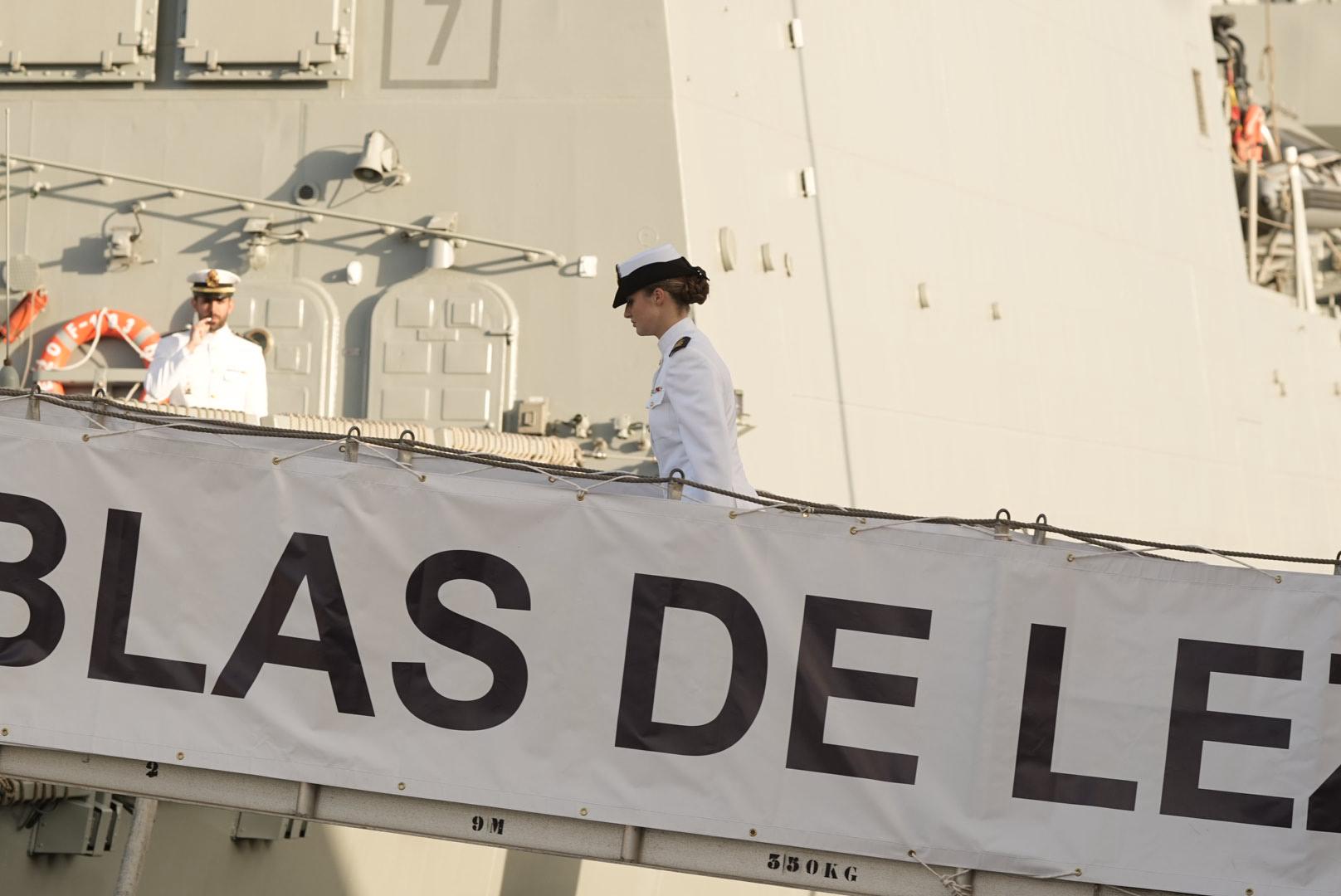 La marcha de la princesa Leonor del Puerto de Las Palmas, en imágenes