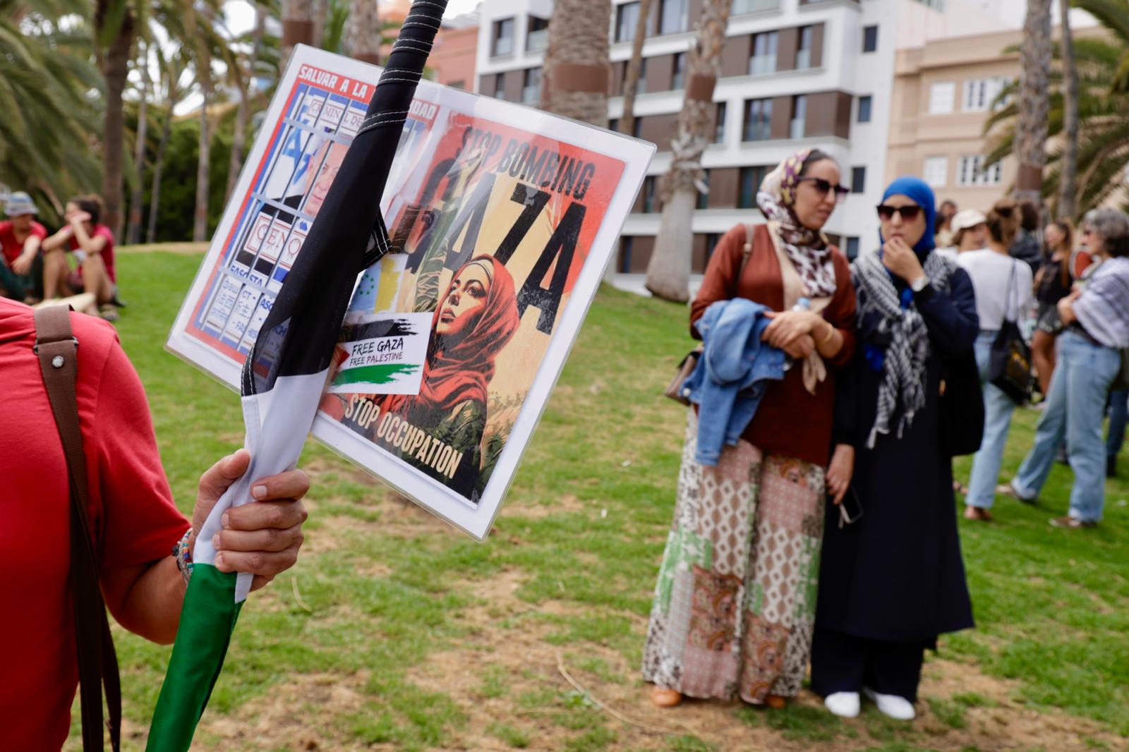 Concentración por el pueblo palestino en Las Palmas de Gran Canaria