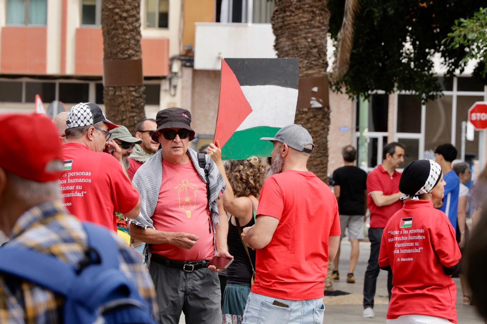 Concentración por el pueblo palestino en Las Palmas de Gran Canaria