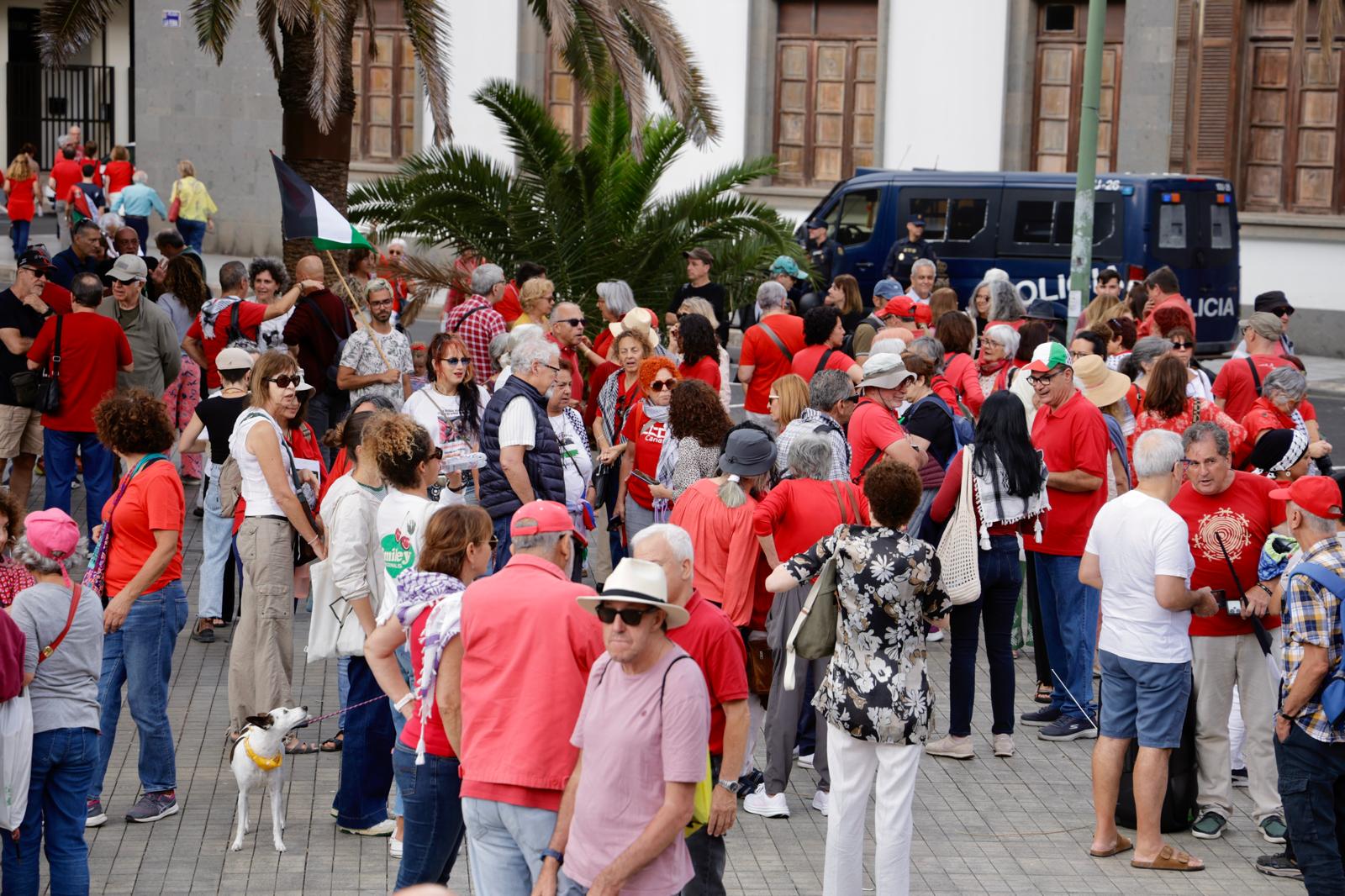 Concentración por el pueblo palestino en Las Palmas de Gran Canaria