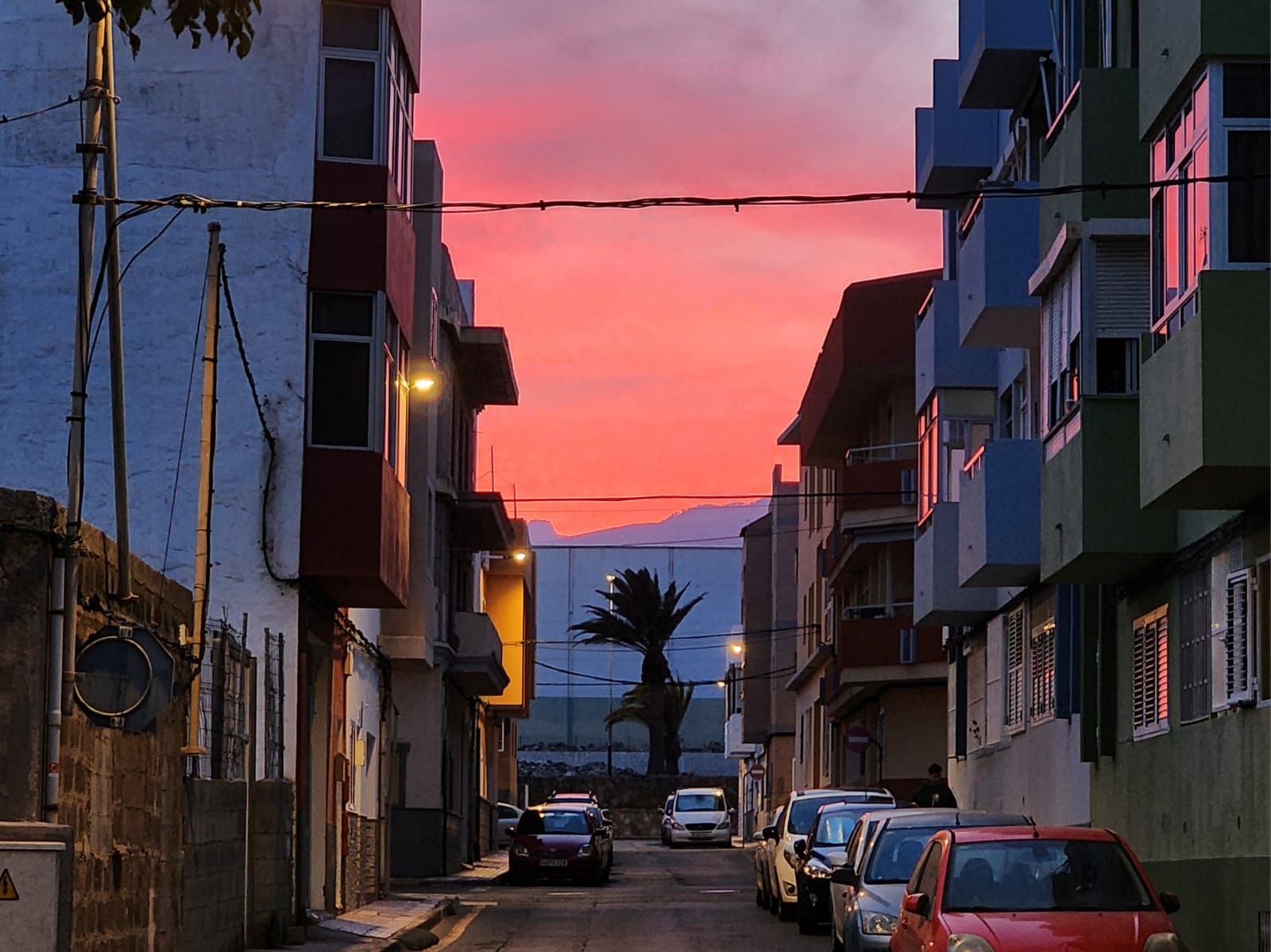 Atardecer desde la isla de Gran Canaria.