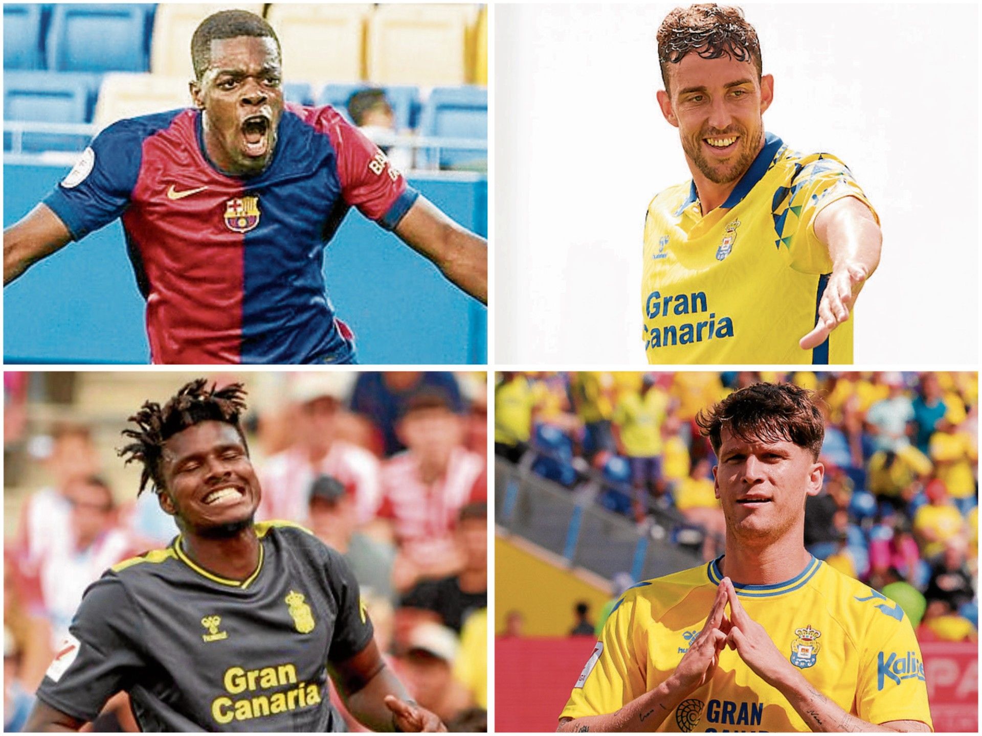 Cédric, Jaime Mata, Sory Kaba y Marc Cardona, los cuatro puntas en nómina de la UD.