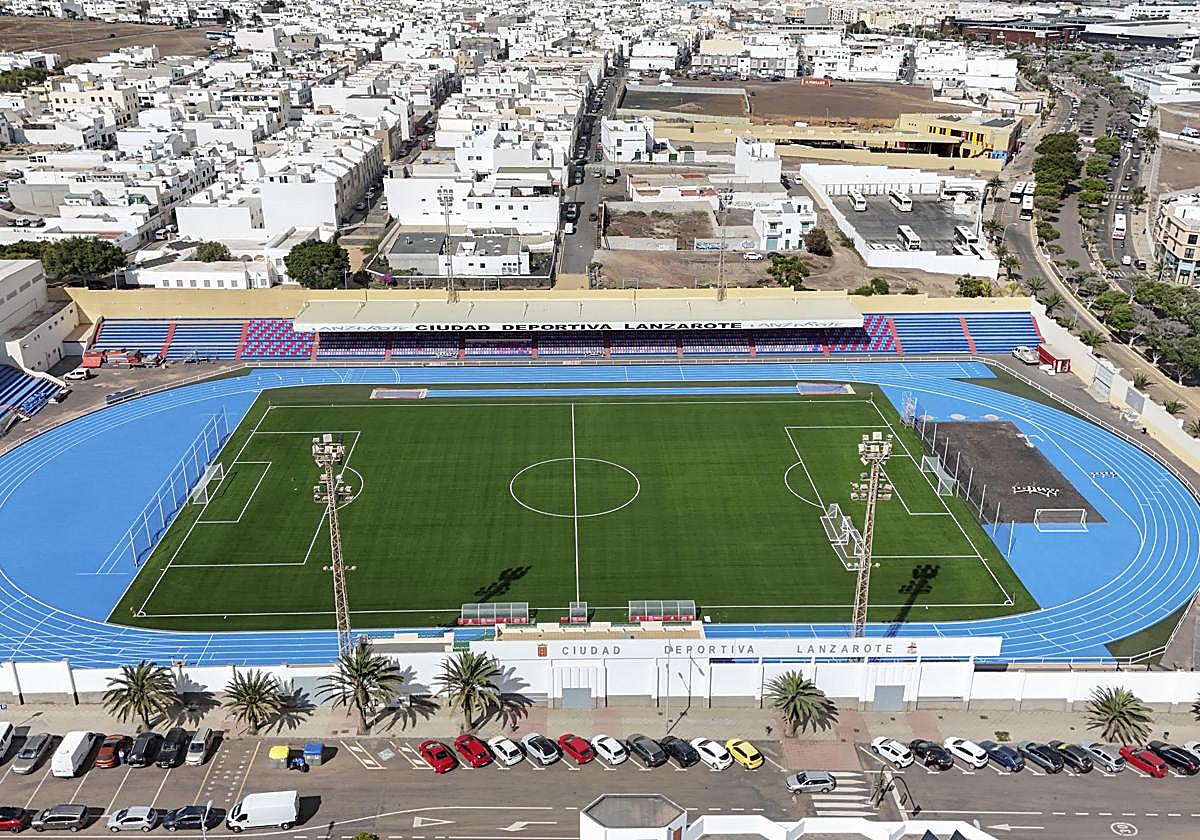 Vista aérea de las instalaciones mejoradas.