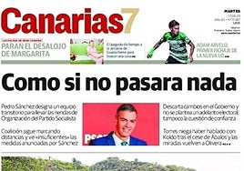 Portada de CANARIAS7, destacada este martes por Carlos Alsina en su programa Más de uno