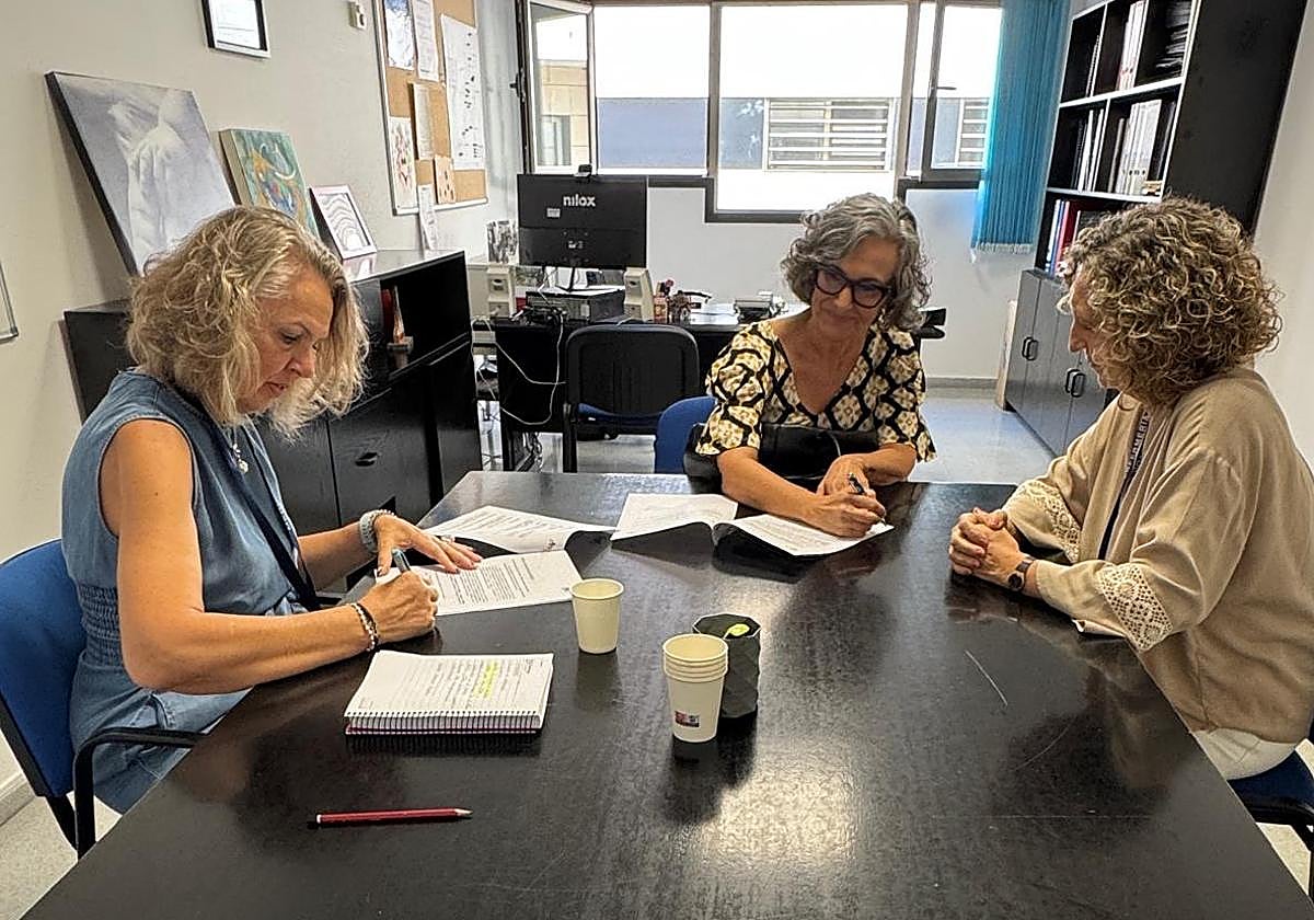 Momento de la rúbrica.