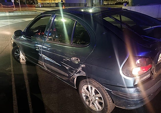 Vehículo con el que se dio a la fuga el individuo.