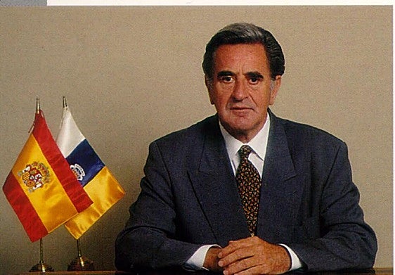 Manuel Hermoso, durante su etapa como presidente de Canarias.