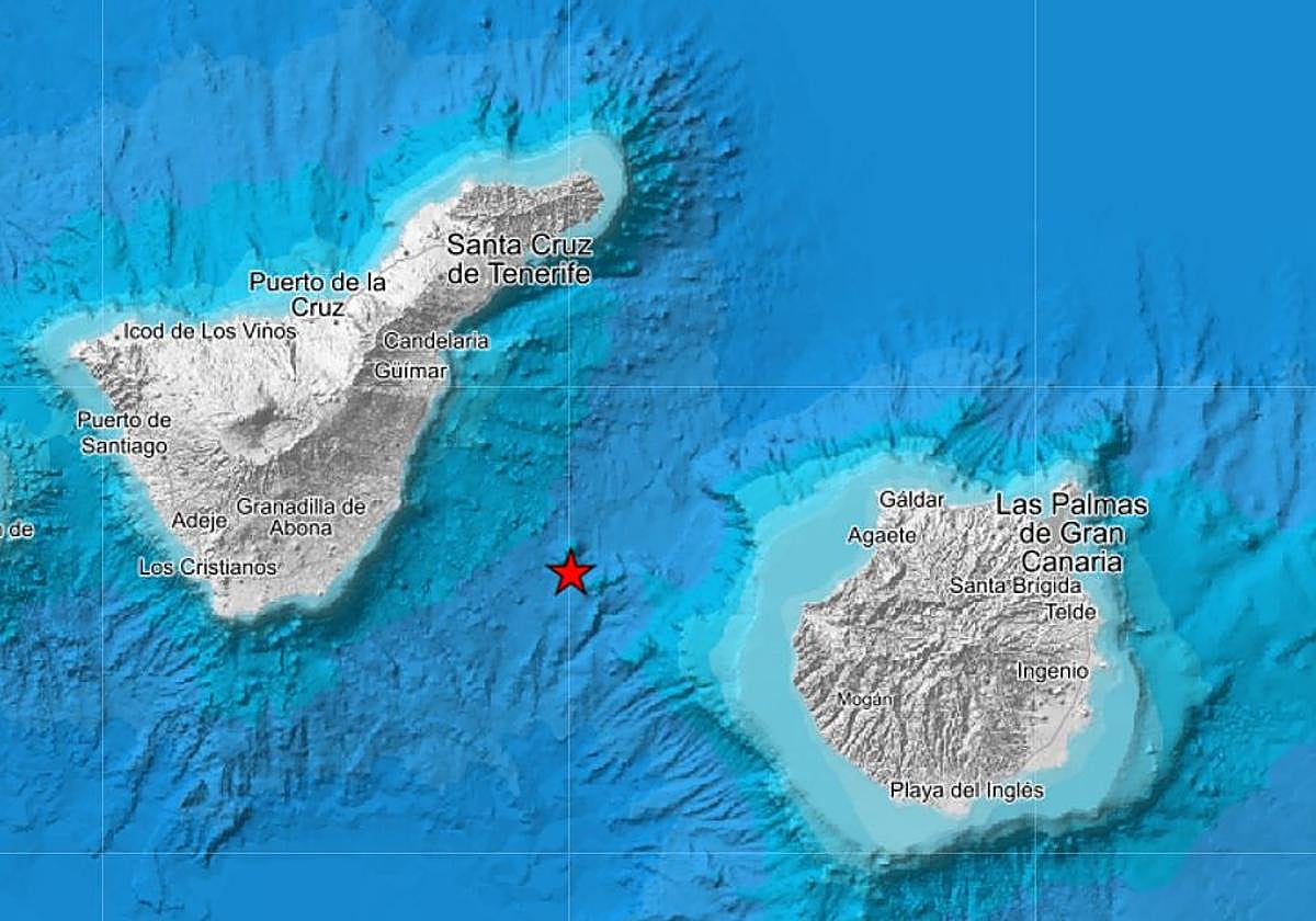 Ubicación donde se produjo el terremoto.