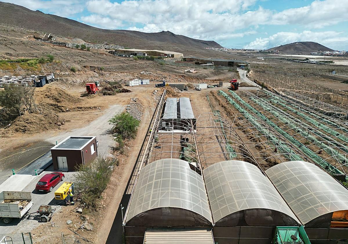 Espacio donde está previsto el parque eólico El Vivero, en Agüimes.
