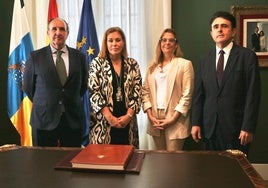Los vocales del CGPJ visitan el Parlamento de Canarias y se reúnen con operadores jurídicos en Tenerife