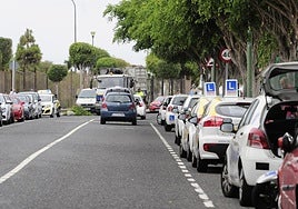 Calle Hoya del Enamorado, lugar de examen en la capital grancanaria.