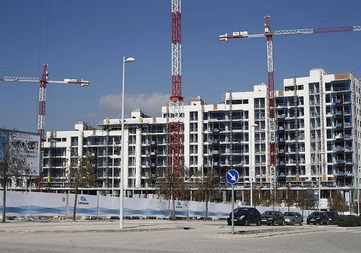 Edificios en construcción.