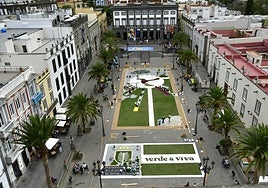 Alfombras llamativas para la celebración del corpus christi