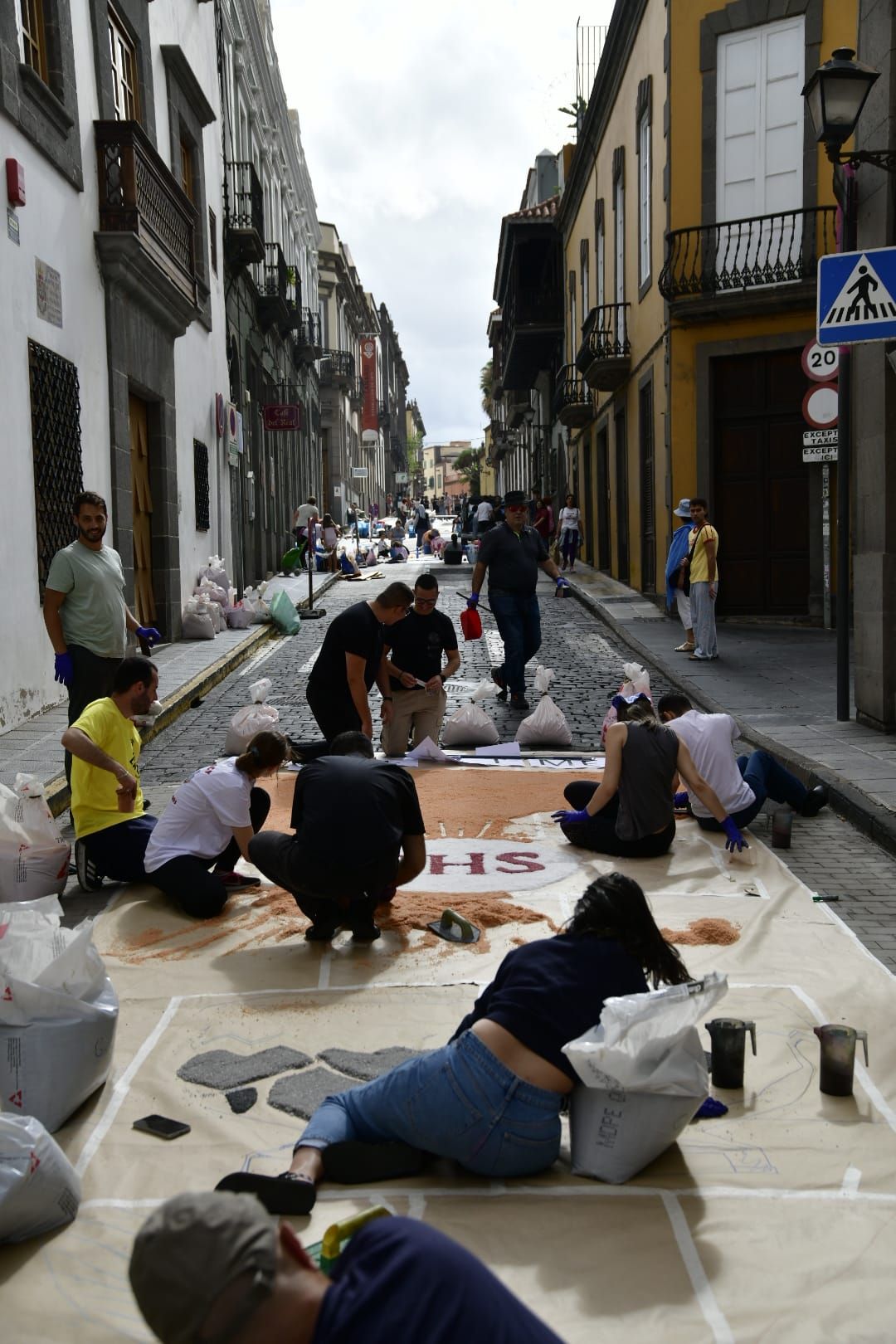 Alfombras llamativas para la celebración del corpus christi