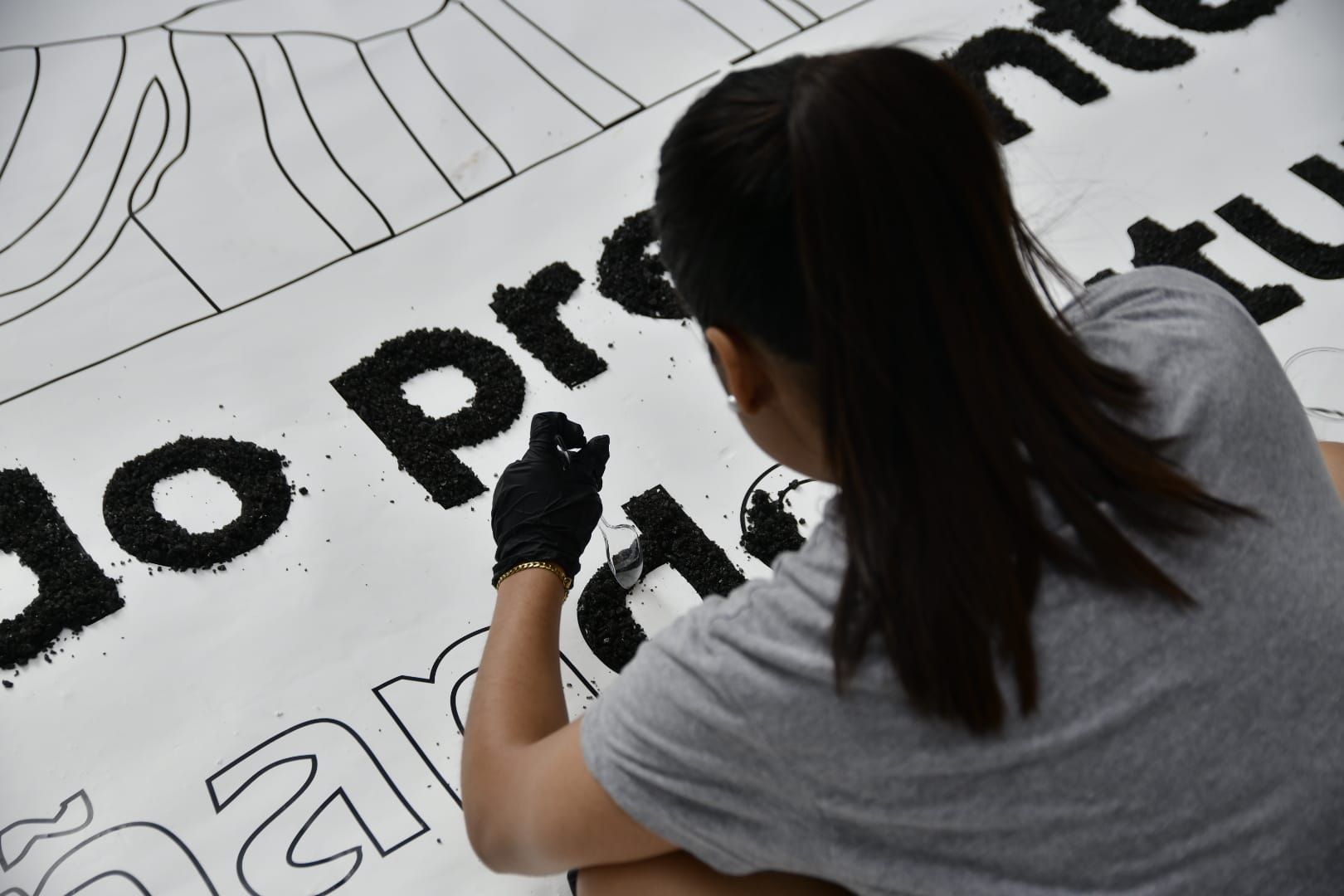 Alfombras llamativas para la celebración del corpus christi