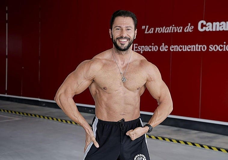 Aarón Ojeda, durante la realización de la entrevista en CANARIAS7.