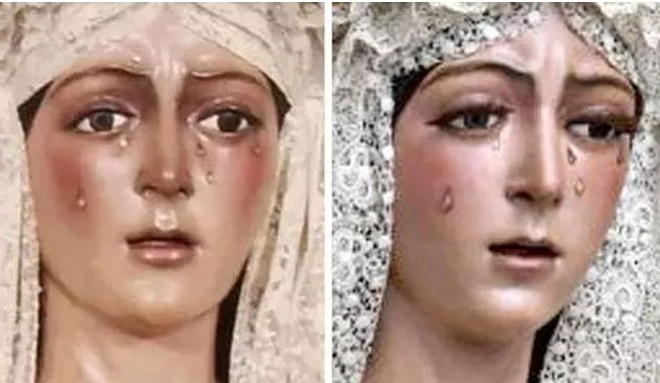 El antes y el después de la Esperanza Macarena.