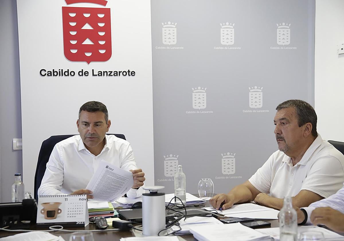 Oswaldo Betancort y Miguel Ángel Jiménez.