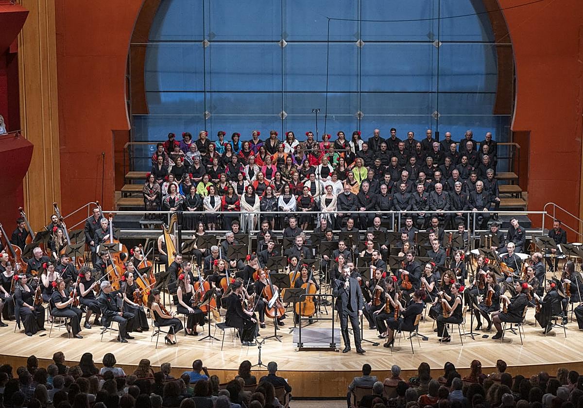 Imagen de archivo de un concierto de esta Orquesta Comunitaria.