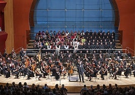 Imagen de archivo de un concierto de esta Orquesta Comunitaria.