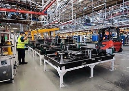 Imagen de archivo de una fábrica industrial.