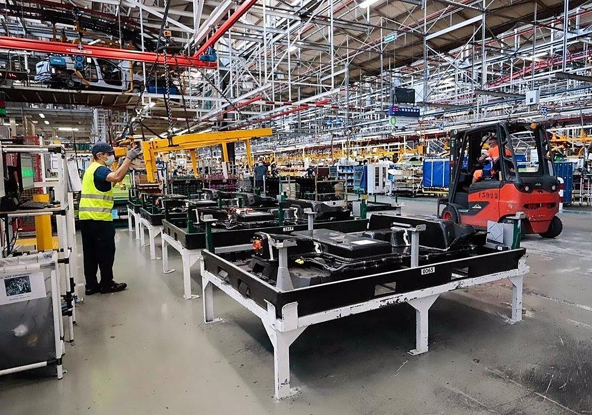 Imagen de archivo de una fábrica industrial.