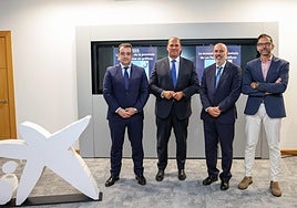 De izquierda a derecha: José Valle, Manuel Afonso, Juan Ramírez Said y José Miguel González.