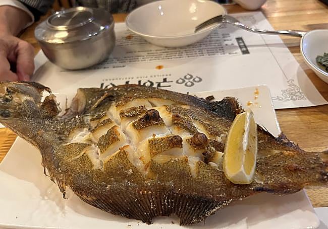 El lenguado que nos sirvieron en un restorán especializado
