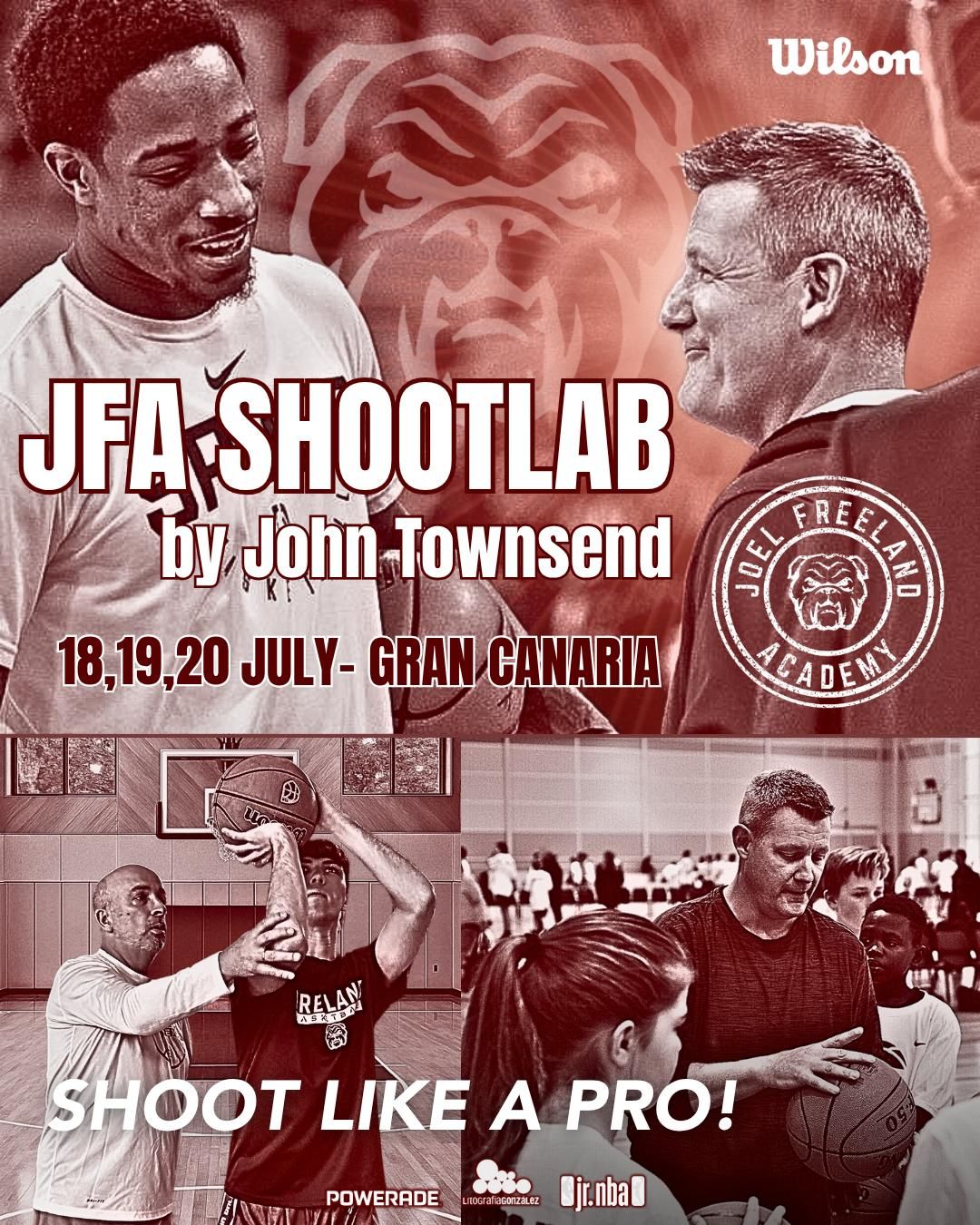 Cartel anunciador de la presencia de Townsend en Gran Canaria.