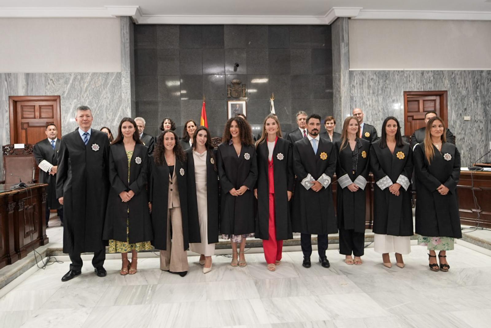 Imágenes del acto de jura de jueces y nuevos magistrados celebrado en el TSJC