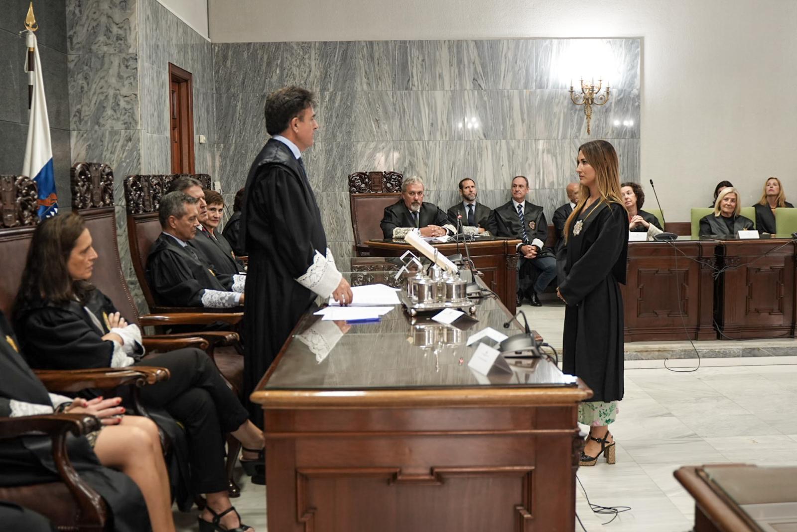 Imágenes del acto de jura de jueces y nuevos magistrados celebrado en el TSJC